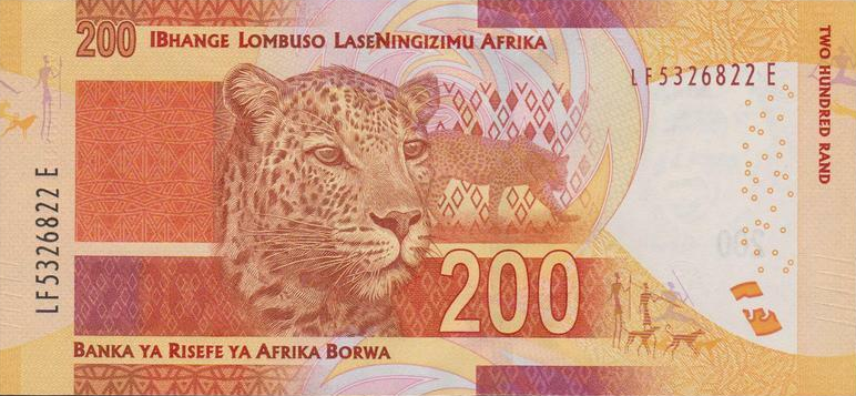 P142b South Africa 200 Rand Year 2016